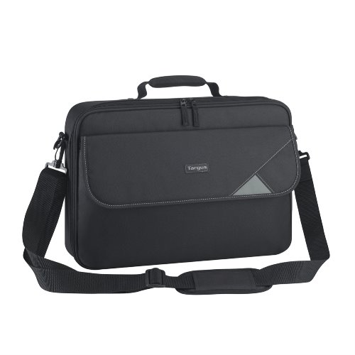 92636298180 Targus 15.6" Intellect Bag Clamshell Laptop Case with Padded Laptop Compartment/ Laptop/Notebook Bag - Black