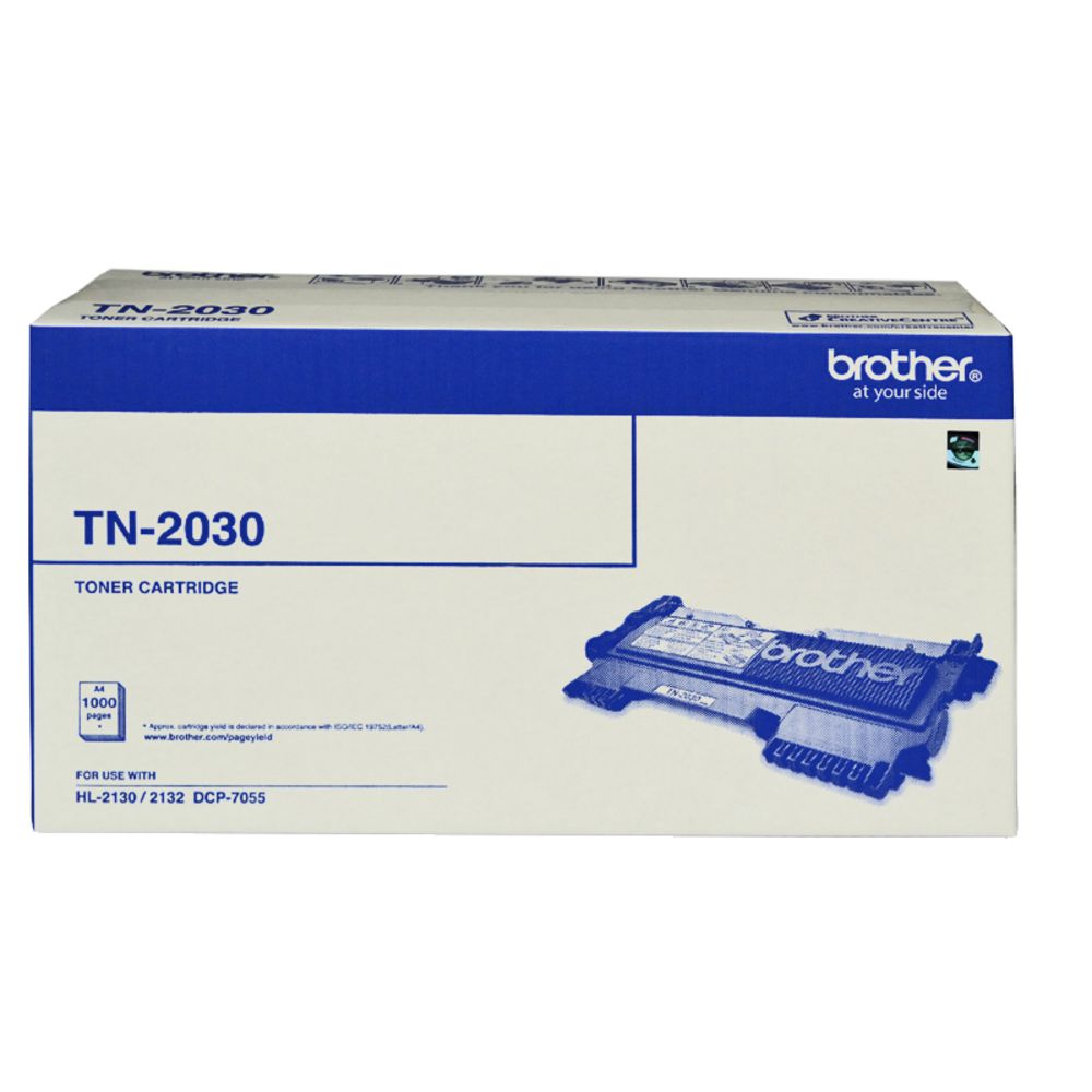 4977766689137 Brother TN-2030 Mono Laser Toner, HL-2130/2132/2135W, DCP-7055- up to 1,000 pages