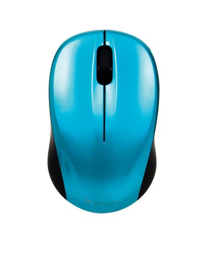 23942490449 Verbatim GO Nano Caribbean Blue Mouse Wireless 2.4GHz Wireless Optical, Ultra Compact, 3 Buttons, 1600dpi, Nano Receiver