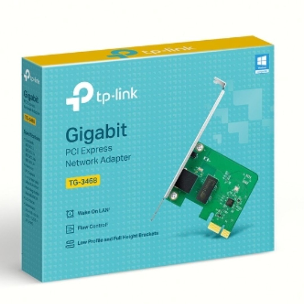 6935364001049 TP-Link TG-3468 Gigabit PCI Express LAN Adapter Card 10/100/1000 Realtek