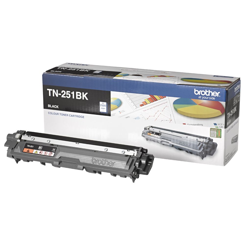 4977766718837 Brother TN-251BK BLACK TONER CARTRIDGE TO SUIT HL-3150CDN/3170CDW/MFC-9140CDN/9330CDW/9335CDW/9340CDW /DCP-9015CDW (2,500 Pages)