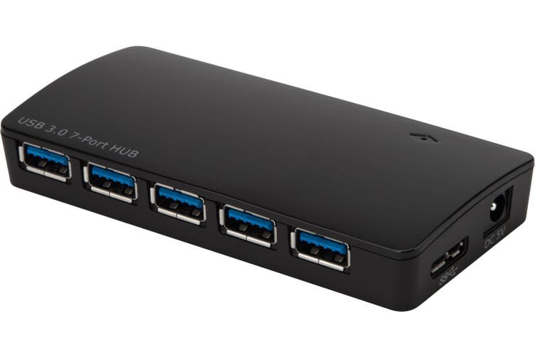 92636312206 Targus 7 Port USB 3.0 Power Hub With Fast Charging and 5Gbps Transfer Speed/ Accept USB 2.0/1. x Devices
