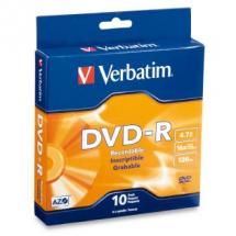 [23942951001] Verbatim DVD-R 4.7GB 10Pk Spindle 16x
