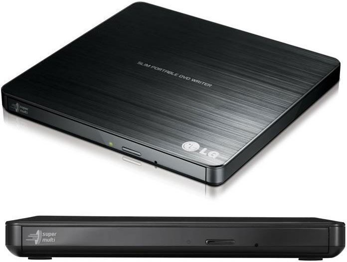 8806084195524 LG GP60NB50 8x Ultra Slim Portable External USB DVD Drive Burner - M Disc Silent Play Jamless Play (LS)