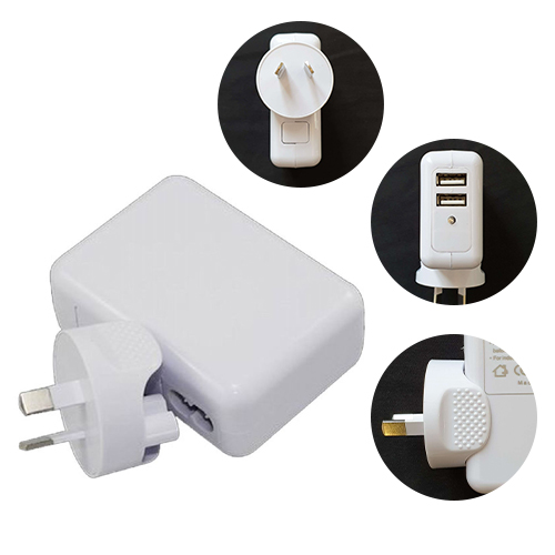 [9320301002536] Astrotek USB Travel Wall Charger AU Power Adapter Plug 5V 2.1A 100V-240V 2 Ports White Colour for iPhone Samsung Smartphones  USB Devices ~CBAT-USB-P