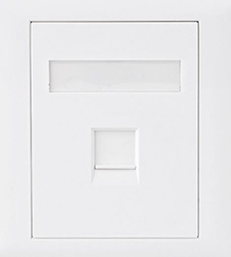 9320100100600 Astrotek CAT6 RJ45 Network Wall Face Plate Outlets 86x86mm 1 Port Socket Kit