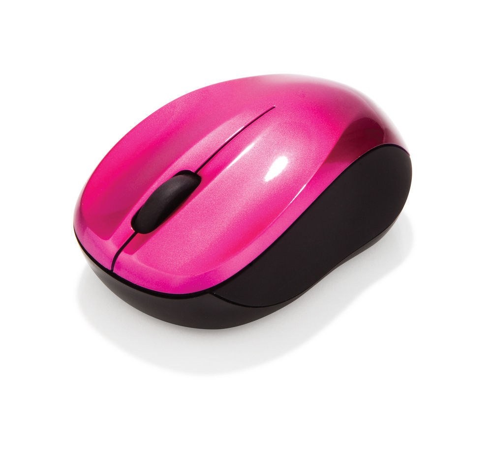 23942490432 Verbatim GO Nano Hot Pink Mouse 2.4GHz Wireless Optical, Ultra Compact, 3 Buttons, 1600dpi, Nano Receiver