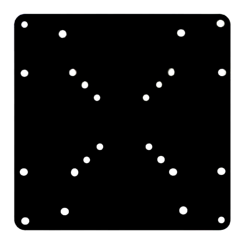 9341756000205 Brateck LCD 200X200 VESA Extension Plate Fit most 23"- 42" LED, LCD, Plasma flat panel TVs , Weight Capacity Up to 30kg