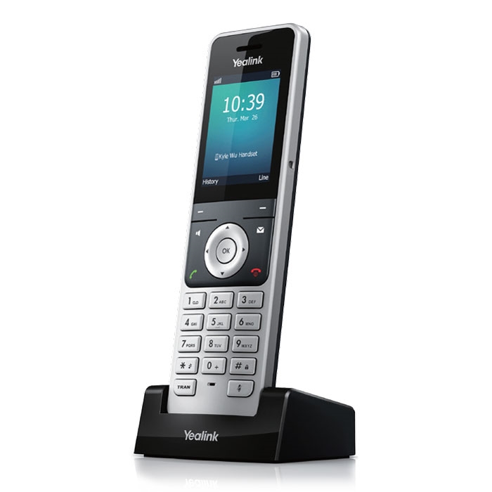 [6938818301337] Yealink W56H Cordless DECT IP Phone Handset, Wireless, HD Audio Quality, Quick USB Charging, High-end ID design, Microsoft SIP Gateway,Teams