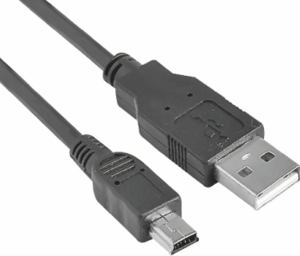 9320200604312 Astrotek USB 2.0 Cable 1m - Type A Male to Mini B 5 pins Male Black Colour RoHS