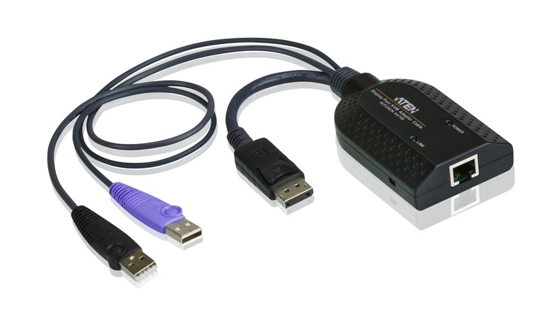 4719264640131 Aten KVM Cable Adapter with RJ45 to DisplayPort  USB to suit KH, KL, KM and KN series