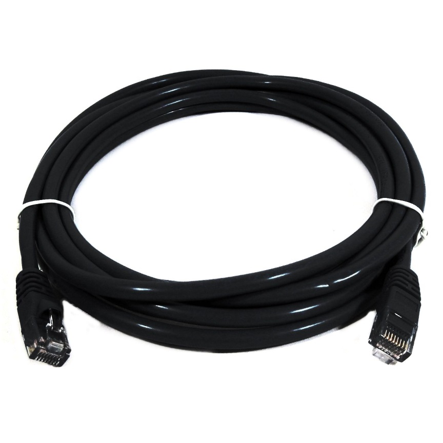 9341756015087 8Ware CAT6A Cable 0.5m (50cm) - Black Color RJ45 Ethernet Network LAN UTP Patch Cord Snagless