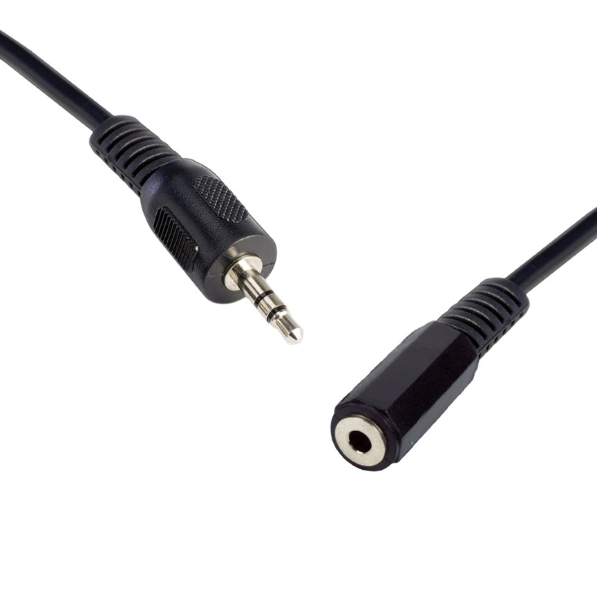 [9341756007228] 8Ware 3.5 Stereo Male to Female 5m Speaker/Microphone Extension Cable
