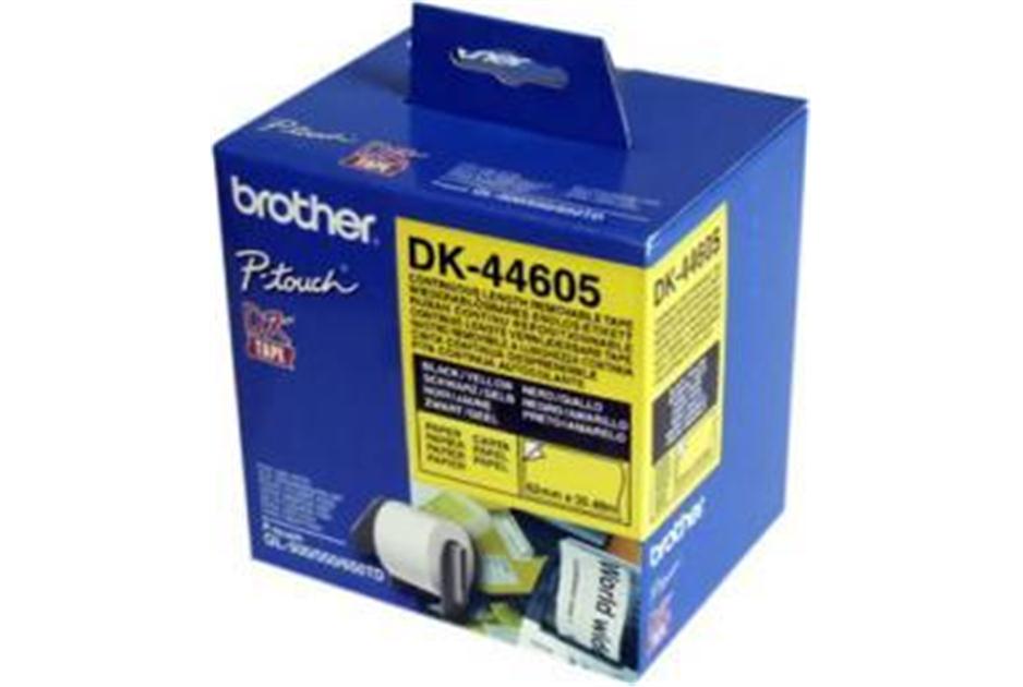 [4977766635158] Brother Yellow 62mmx30.48m Roll PTouch QL-500/550/650TD