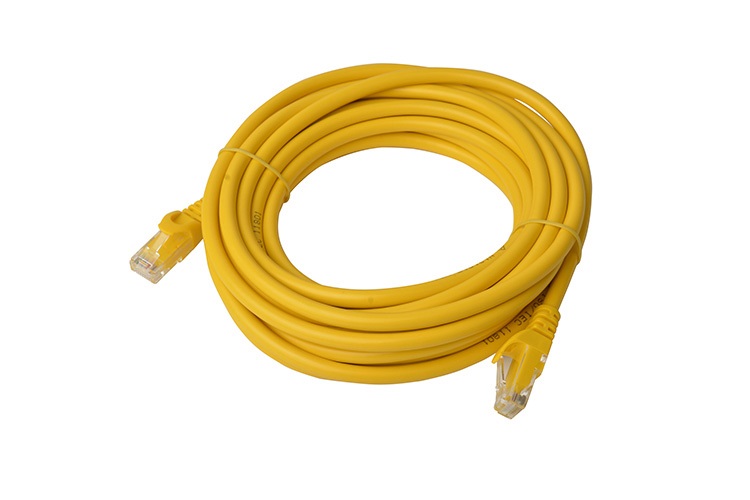 [9341756013205] 8Ware CAT6A Cable 5m - Yellow Color RJ45 Ethernet Network LAN UTP Patch Cord Snagless