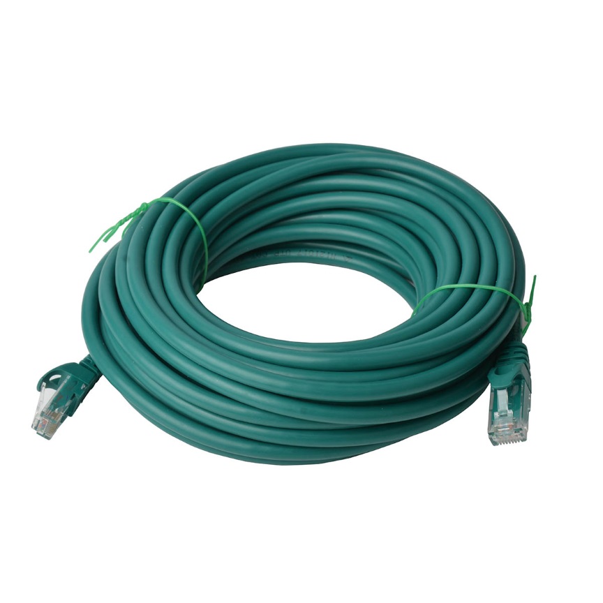 9341756016817 8Ware CAT6A Cable 50m - Green Color RJ45 Ethernet Network LAN UTP Patch Cord Snagless