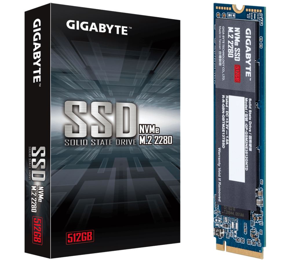 4719331806880 Gigabyte M.2 PCIe NVMe SSD 512GB V2 1700/1550 MB/s 270K/340K IOPS 2280 80mm 1.5M hrs MTBF HMB TRIM SMART Solid State Drive 5yrs