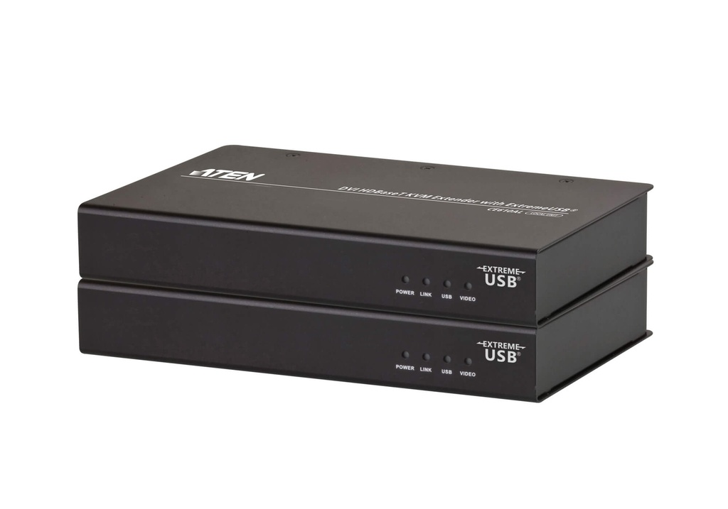 [4719264645129] Aten USB Single Link DVI KVM Console Extender with 3x ExtreamUSB 2.0 Ports - 1920x1200 or 100m Max