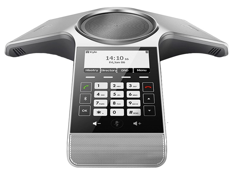 6938818302945 Yealink CP930W Wireless DECT Conference Phone,Huddle Room With Up to 6 People,Noise Proof Technology,Voice Pickup,Hybrid UC Meeting,Touch Keyboard