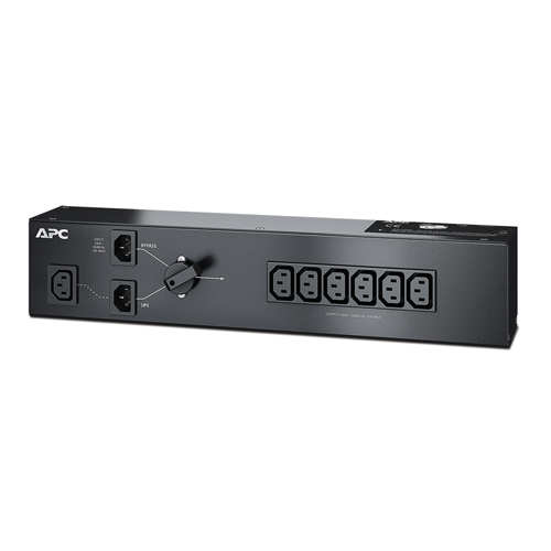 [731304263593] APC Service Bypass PDU, 2U, 1500VA Load Capacity, 230V/10A Input, 6x IEC C13 Outlets