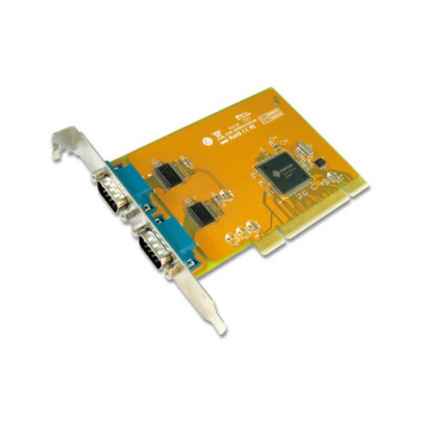 [4710747387963] (LS) Sunix COMCARD-2P SER5037A Dual Port Serial IO Card PCI Card; speeds up to 115.2Kbps; Support Microsoft Windows, Linux, and DOS(L)