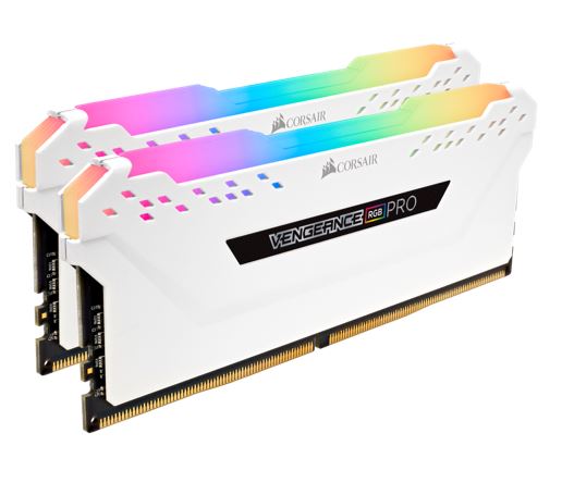 [843591078719] Corsair Vengeance RGB PRO 16GB (2x8GB) DDR4 3200MHz C16 Desktop Gaming Memory White
