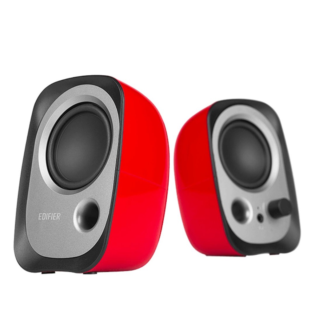 [6923520264827] Edifier R12U USB Compact 2.0 Multimedia Speakers System (Red) - 3.5mm AUX/USB/Ideal for Desktop,Laptop,Tablet or Phone