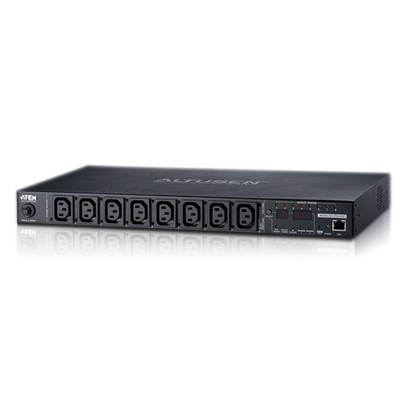 4710423777620 Aten 8-Port 10A Eco Power Distribution Unit - PDU over IP, 1U Rack Mount Design, Control and Monitor Power Status (PE6108G)