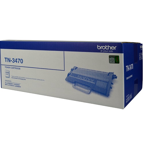 4977766756785 Brother TN-3470 Mono Laser Toner - High Yield upto 12000 Pages- L6200DW, L6400DW, L6700DW, L6900DW