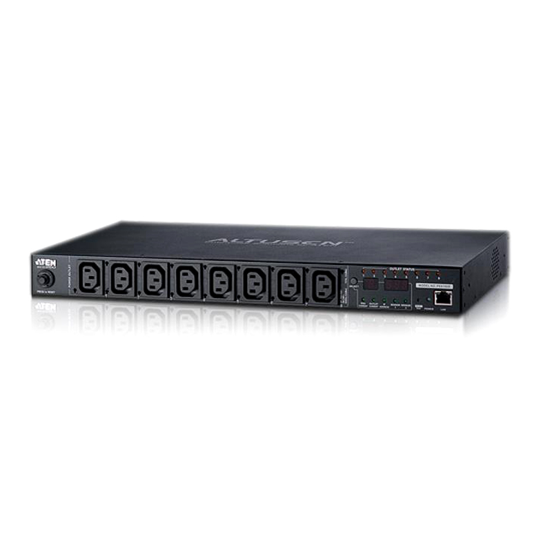 4710423777712 Aten 8 Port 1U 16A Smart PDU with Outlet level metering and outlet control, 7xC13 + 1xC19 Outlets (PE8208G)