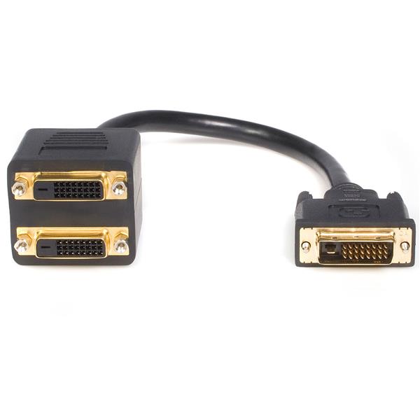 [9320300512043] Astrotek DVI-D Splitter Cable 24+1 pins Male to 2x Female Gold Plated
