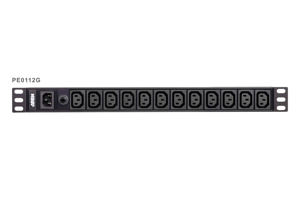 4719264647178 Aten 12-Port 10A Power Distribution Unit - Basic PDU, 1U Rackmount Design 12x C13 AC Outputs, Overload protection (PE0112G)
