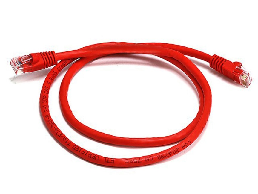 [9341756016237] 8Ware CAT6A Cable 0.25m (25cm) - Red Color RJ45 Ethernet Network LAN UTP Patch Cord Snagless