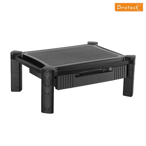 9341756016596 Brateck Height-Adjustable Modular Multi Purpose Smart Stand XL with Drawer (435x330x168mm) for most 13''-32'' Weight Capacity 10kg (LS)