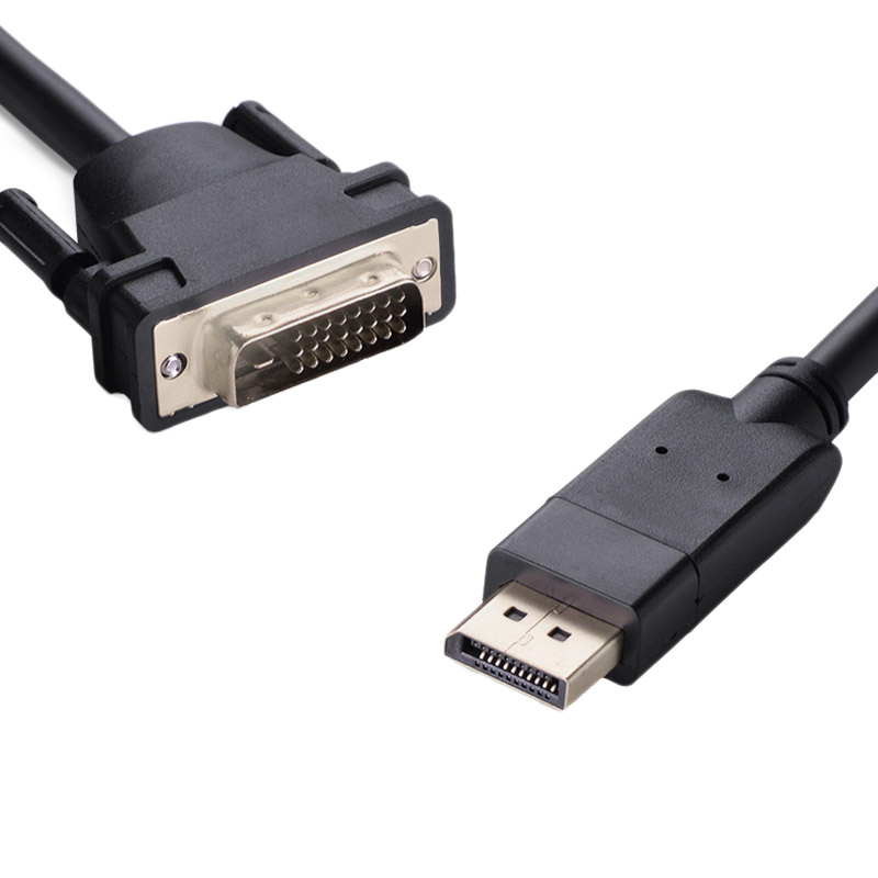 [9341756007808] 8ware DisplayPort DP to DVI-D 2m Cable Male to Male 24+1 Gold plated Supports video resolutions up to 1920x1200/1080P Full HD @60Hz