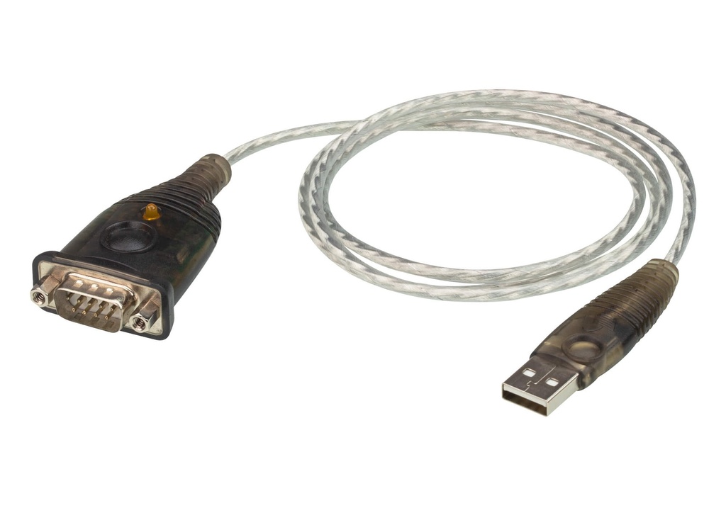 4719264643897 Aten USB to RS232 converter with 1m cable，921.6 Kbps Transfer Rate, Compatible with Windows, Mac, Linux