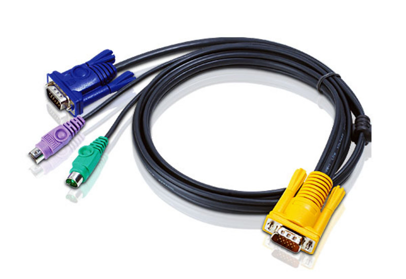 Aten KVM Cable 3m with VGA  PS/2 to 3in1 SPHD  to suit CS7xE, CS13xx, CS17xxA, CS17xxi, CL5xxx, CL10xx, KL91xx, KN91xx