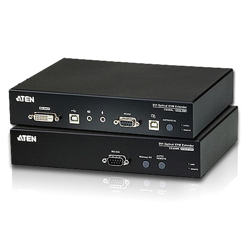 4719264641145 Aten USB DVI Optical KVM Extender, extends 1920 x 1200 @ 20km