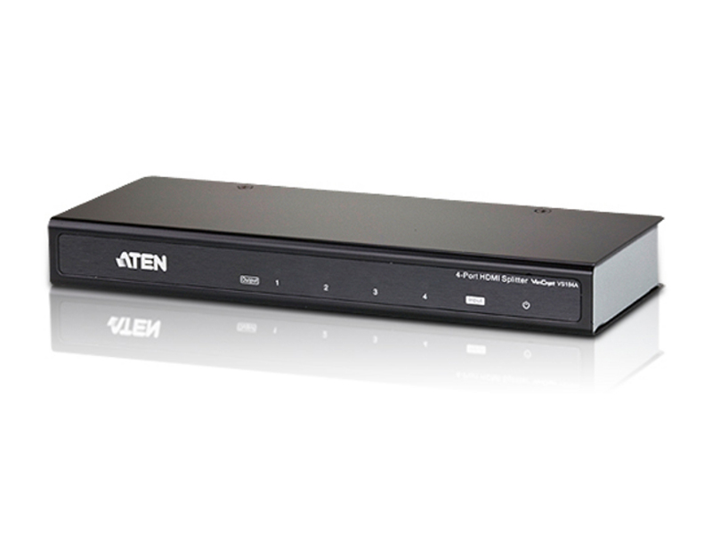 4710423779938 Aten Video Splitter 4 Port HDMI 4K Splitter, HDCP 1.4. Up to 4096 x 2160 / 3840 x 2160 @ 60Hz (4:4:4)