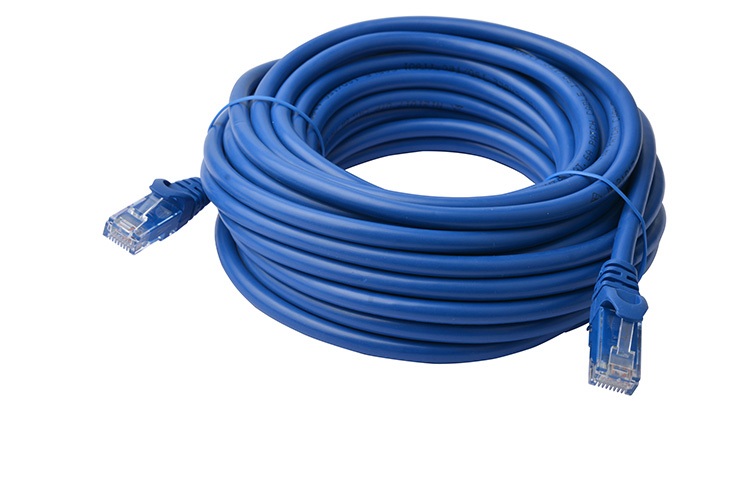 [9341756016183] 8Ware CAT6A Cable 50m - Blue Color RJ45 Ethernet Network LAN UTP Patch Cord Snagless