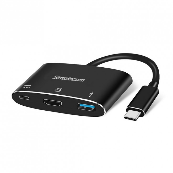 9350414001553 Simplecom DA310 USB 3.1 Type C to HDMI USB 3.0 Adapter with PD Charging (Support DP Alt Mode and Nintendo Switch)