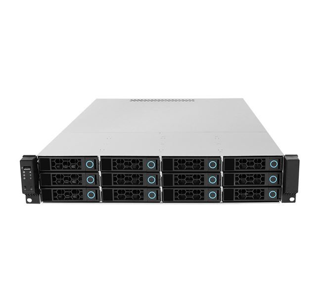 DH201212GB-02 TGC Rack Mountable Server Chassis 2U 650mm, 12x 3.5" Hot-Swap Bays, 2x 2.5" Fixed Bays, up to E-ATX Motherboard, 7x LP PCIe, 2U PSU Required