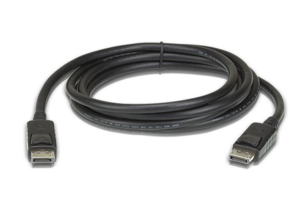 4719264649691 Aten 3m DisplayPort Cable, supports up to 8K (7680 x 4320 @ 60Hz), DP 1.4, High Bit Rate 3 (HBR3) bandwidth of 32.4 Gbps