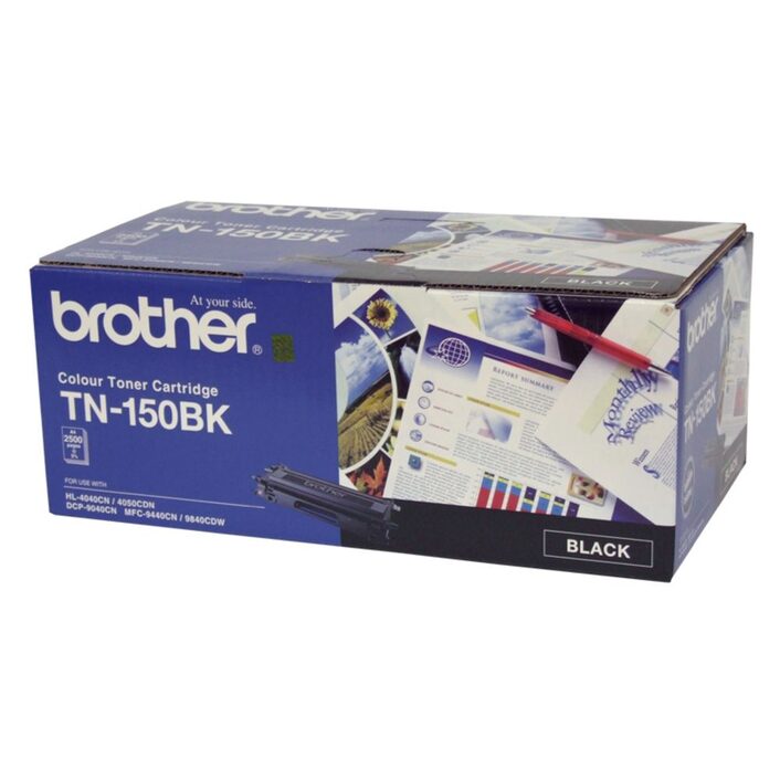 COB-TN-150BK TN-150BK COLOUR LASER TONER - STANDARD BLACK TONER CARTRIDGE TO SUIT HL-4040CN/4050CDN, DCP-9040CN/9042CDN, MFC-9440CN/9450CDN/9840CDW - 2500 pp.