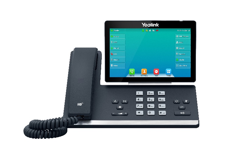 6938818303249 Yealink SIP-T57W, 16 Line IP HD Phone, 7" 800 x 480 colour screen, HD voice, Dual Gig Ports, Built in Bluetooth and WiFi, USB 2.0 Port, SBC Ready