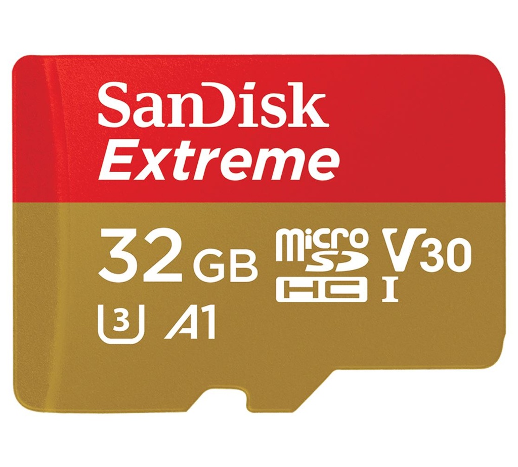 619659155100 SanDisk Extreme 32GB microSD SDHC V30 U3 C10 A1 UHS-1 100MB/s R 60MB/s W 4x6 SD Adaptor Android Smartphone Action Camera Drones >16GB