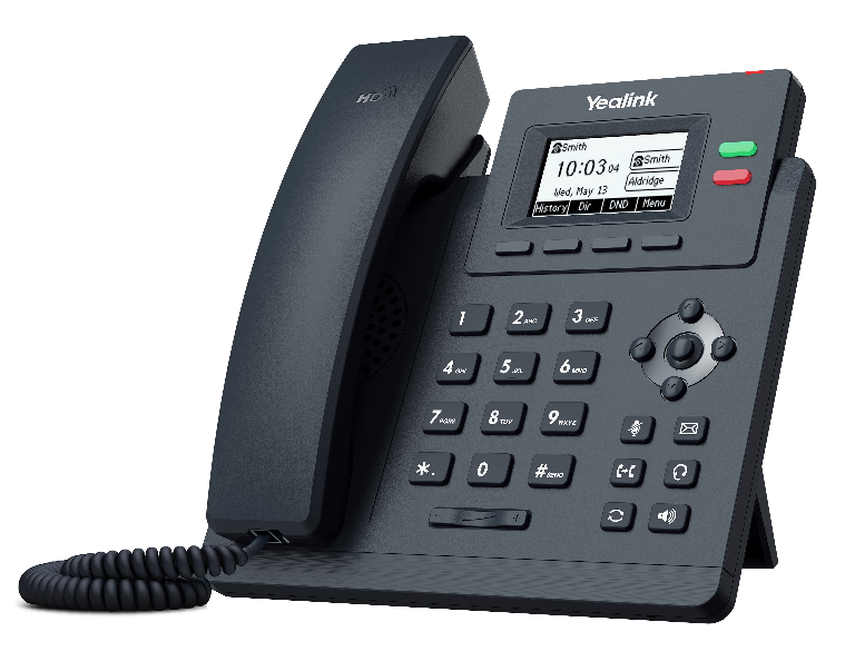 6938818305977 Yealink T31P 2 Line IP phone Entry-level, 132x64 LCD, PoE. No Power Adapter included, Zoom, HD Voice, 5-Way Local Conference, Unified Firmware