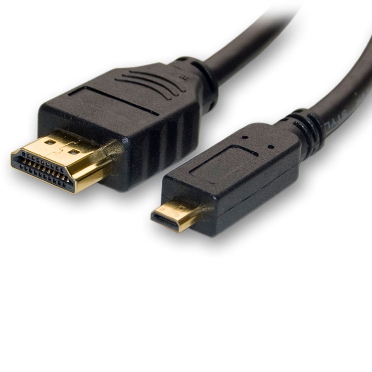 9341756005477 8Ware Micro HDMI to High Speed HDMI Cable 1.5m with Ethernet Male to Male