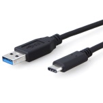 9341756011904 8Ware USB-C to USB3.0 Cable 1m Type C to A Male to Male Black 10Gbps