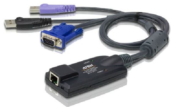 4710423777866 Aten VGA USB Virtual Media KVM Adapter with Smart Card Support for KN, KM series